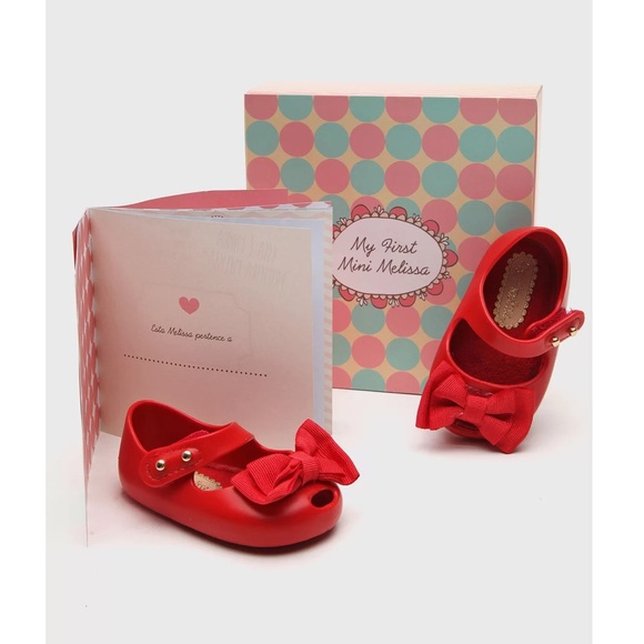 NWT MINI MELISSA My First Mini Melissa Baby Ultragirl Mary Jane Flat Size 3 - Picture 8 of 15